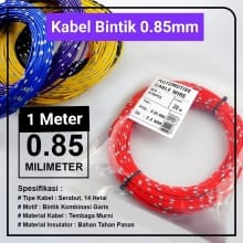Kabel Body Bintik 100% Tembaga Murni – Ukuran 0.85 mm