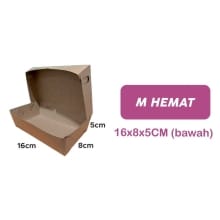 Kotak Makan Kertas Kraft Ramah Lingkungan