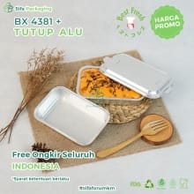Alumunium Tray BX 4381 dengan Tutup – Solusi Praktis untuk Sajian Lezat