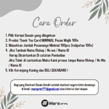 Kartu Ucapan Terima Kasih Custom