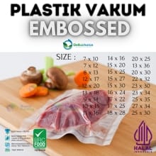Plastik Vakum Makanan Embossed Delkochoice