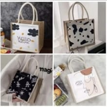 Tas Mini Karakter Lucu Bunga Kanvas