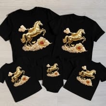 Kaos Couple Keluarga Tematik CNY Imlek