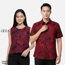 Rompi Batik Elegan Auriga Merah Maroon untuk Pasangan