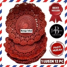 Piring Anyaman Rotan Plastik Elegan untuk Usaha Kuliner