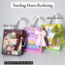 Tote Bag Hawa Harian dengan Resleting