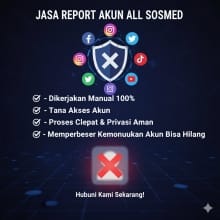 Layanan Report Akun Sosial Media Manual
