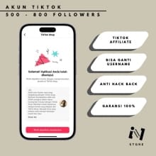 Akun TikTok Fresh untuk Affiliate
