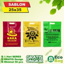 Tas Goodie Bag Sablon Custom Spunbond – 25×35