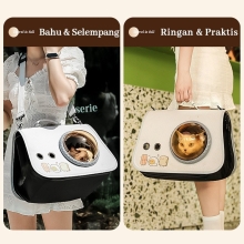 Tas Astronot Coklat untuk Kucing