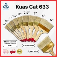 Kuas Cat SUPER RAPI 1″ – 4″ | Gagang Kayu Anti Licin