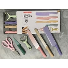 Set Pisau Dapur 6 Pcs Box Kecil Warna Ceria