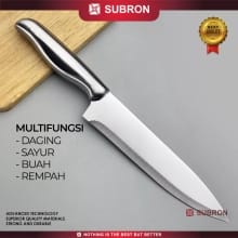 Pisau Dapur Stainless Steel Serbaguna SUBRON – Pilihan Ukuran 23cm, 28cm, 30cm, 32cm