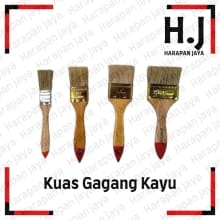 Kuas Cat Multifungsi Gagang Kayu 1″ – 5″ Trend