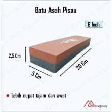 Batu Asah Pisau & Gunting 8 Inch – Kombinasi Ungkal