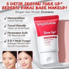 Krim Siang Cerah Instan Glad2Glow dengan 2% Niacinamide