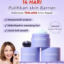 Moisturizer Ceramide Blueberry Glad2Glow – Krim Wajah untuk Kulit Sensitif