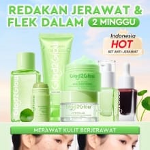 Paket Perawatan Jerawat Glad2Glow 7in1 dengan Centella