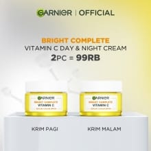 SET CERAHKAN WAJAH GARNIER 50 ML (Krim Siang & Malam)
