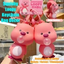 Gantungan Kunci Squishy Lucu – Loopy Blow Bubbles Fidget Toy