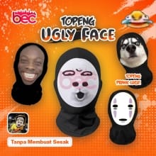 Topeng Lucu Ekspresi Wajah | Masker Prank Kreatif Motif Meme | Fullprinting 3D
