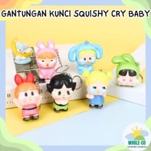 Gantungan Kunci Squishy Cry Baby X The Powerpuff Girls – Imut dan Lucu!