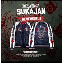 Jaket Waterproof Bolak-Balik Navy & Merah Rekomendasi