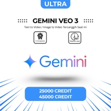 Google Gemini AI Ultra – 45,000 Credit, Akun Pribadi 1 Bulan