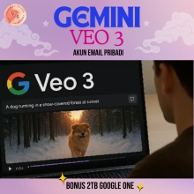 Paket Canggih VEO 3 & Gemini Pro dengan Google Drive 2TB