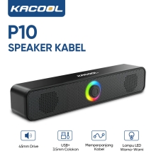 Speaker Stereo KACOOL P10 – Suara Bising dan LED Warna-Warni