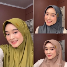 Bergo Hamidah Premium dengan Pin Akrilik