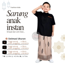 Sarung Instan Anak Laki-Laki Motif Batik