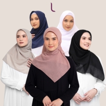 Jilbab Polos Segiempat Polycotton – Elzatta