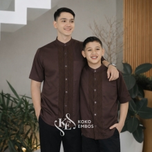 Koko Couple Katun Poli Embosh – Nyaman dan Stylish!
