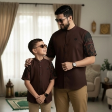 Set Baju Koko Couple Ayah dan Anak