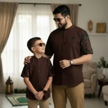 Set Baju Koko Couple Ayah dan Anak