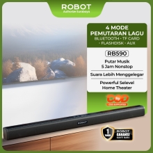 Speaker Soundbar RB590 – Suara Bass Guntur dan Desain Kompak