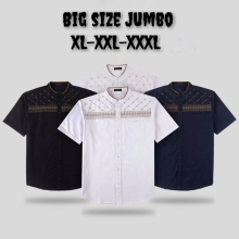 Baju Koko Bordir Pria – Lengan Pendek