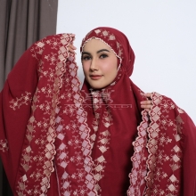 Mukena Bordir Katun Premium Nyaman