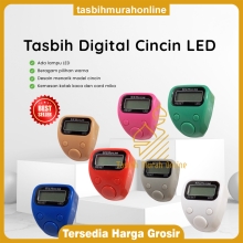 Tasbih Digital LED dengan Box GRATIS