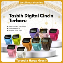 Tasbih Cincin Digital LED dengan Alarm – Model Terbaru
