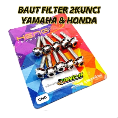 Baut Filter Probolt 2 Kunci Stainless Chrome Hexagon