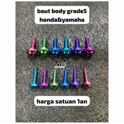 Baut Body Titanium Honda & Yamaha
