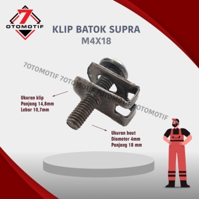 Set Baut dan Klip Batok Body Honda Supra