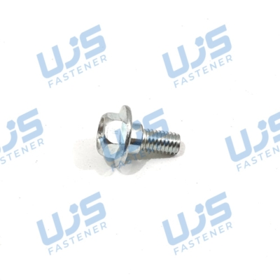 Baut Spakbor Depan Honda M6x14 Putih
