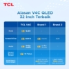 TCL 32 Inch V4C – Televisi QLED dengan Google TV