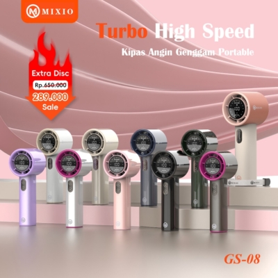 Kipas Genggam Turbo Portable Kecepatan Tinggi