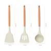 Set Peralatan Masak 3-in-1 dengan Pegangan Kayu Ek