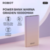 Powerbank Robot RT11 Gradient Ungu 10.000 mAh – 2 Port Input & Output