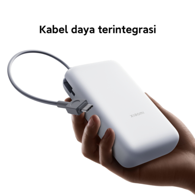 Xiaomi Power Bank 20.000mAh dengan Kabel Terintegrasi Terbaru